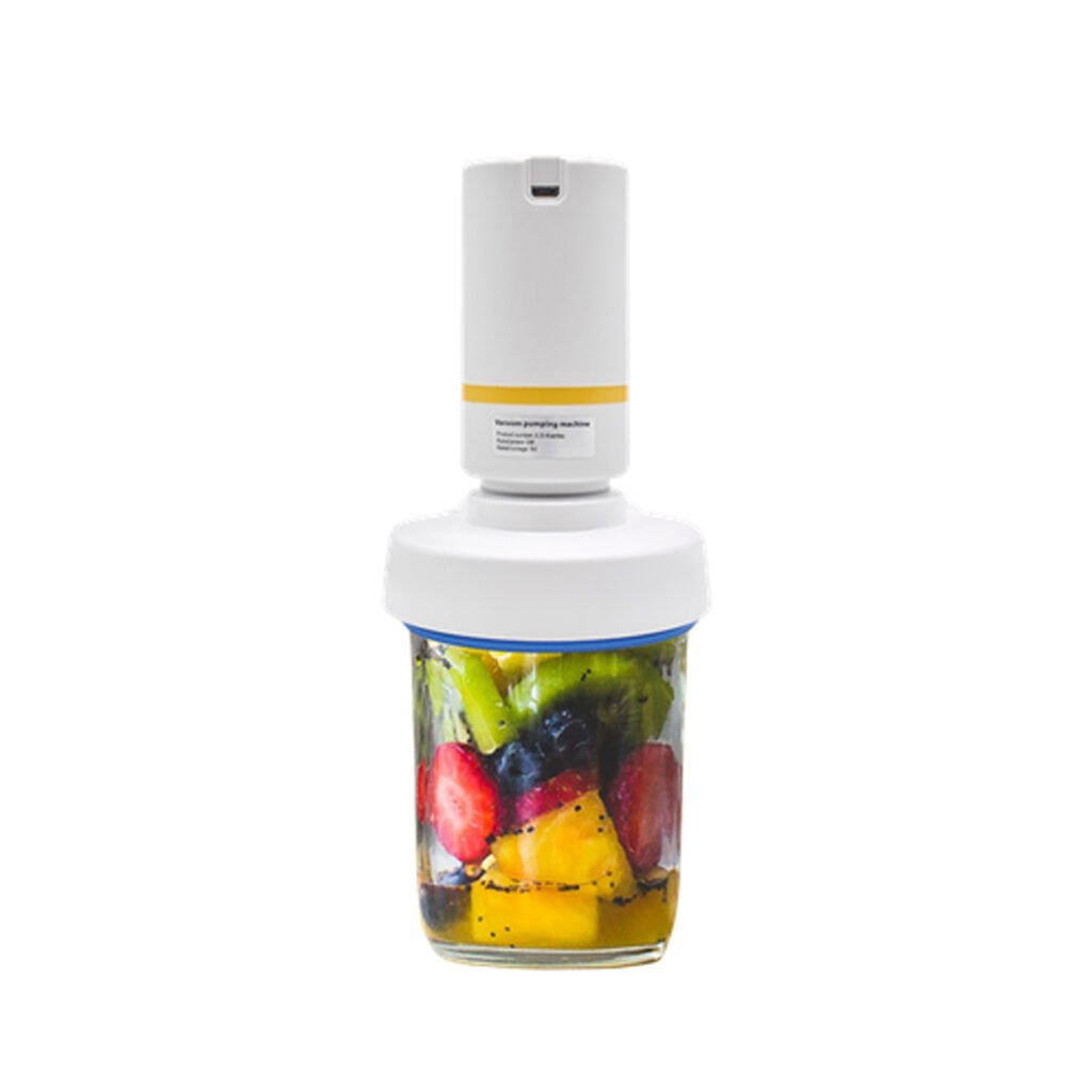 Mason Jar Vacuum Sealer, 60kPa, 1200mAh, 3W
